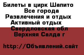 Билеты в цирк Шапито. - Все города Развлечения и отдых » Активный отдых   . Свердловская обл.,Верхняя Салда г.